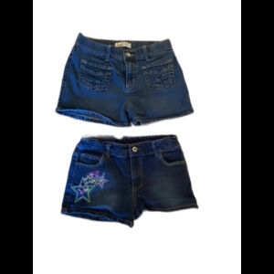 Girls Denim Size 14 Shorts 2 Pair L.E.I. & Faded Glory